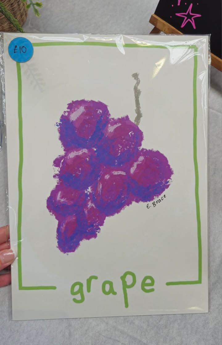Grape Print A4