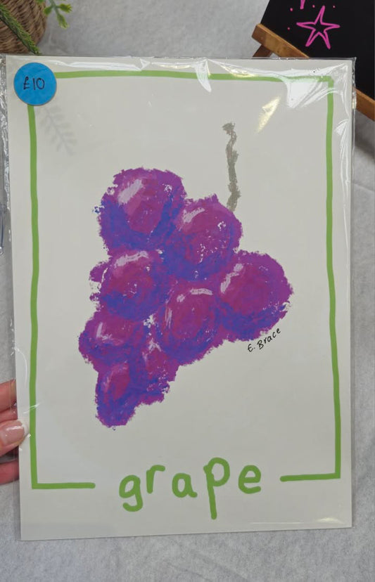 Grape Print A4